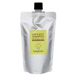 babybuba Organic Baby Shampoo, Hair & Body, Foam Type, Baby Skin Care, Whole Body, Relaxing Effect, Made in Japan (Can be Used for Newborns) [Refill]