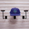 Slatwall Single Hat Display, Millinery Headwear Display Rack with Foam
