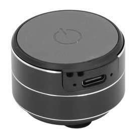 Yunseity Music Player, Multifunctional Lightweight Aluminum Alloy Bone Conduction Speaker 3W 4Ω 5V for Kitchen Bathroom Outdoor (Black)