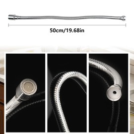 DBALL 50 cm Tap Extension, 360° Swivel Tap Extension, 2-Stage Adjustable Tap Attachment, Swivelling, Suitable for Bathroom and Kitchen Tap Extension