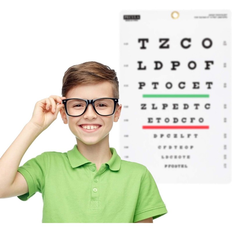 PECULA Snellen Chart, Wall Chart for Eye Exams - 10