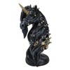 Macabre Black Dark Unicorn Horse With Skeleton Bones And Skulls