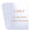 80 Pack 160 Pockets 5.5x8.5" Sheet Protector Sleeves for 6