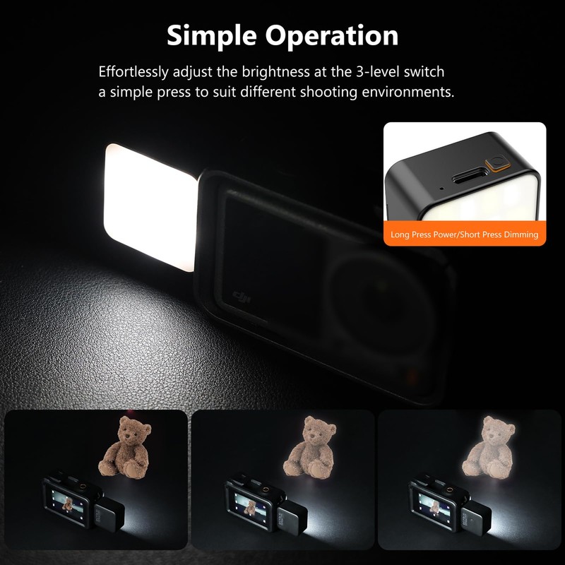 Generic Magnetic LED Video Light, Portable Photography Fill Lighting, 3000