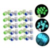 ULTECHNOVO 100pcs Glowing Tyre Air Valve Caps Car Bike Tyre