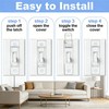 ZEFTV 2 Pack Toggle Light Switch Cover Guard Child Proof