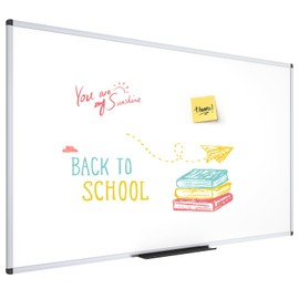 VIZ-PRO Dry Erase Board/Whiteboard, 72 x 48 Inches, Wall Mounted Board for School Office and Home 6' x 4'