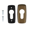 Premium Cylinder Protective Rosettes Rosettes Locking Cylinder Colour: Brown RAL