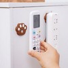 [PK] Foot sole wall-mounted magnetic hook remote control multi-purpose holder Brown 1P 8ea