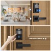 Tinewa Keyless Entry Door Lock with 2 Lever Handles, Fingerprint