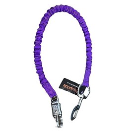 Equipride Heavy Duty Fabric Covered Quick Release Trailer Tie Stable Bungee Tie Elasticated (Purple)