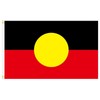Aboriginal Flag of Australia, 150 x 90 cm, Black Red