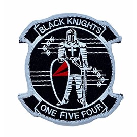 VFA-154 Black Knights Squadron Patch – with Hook and Loop