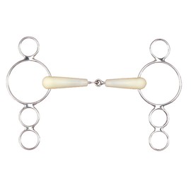 Happy Mouth Pessoa 3-Ring Jointed Mouth Gag Bit Size: 5"