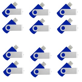 lcwamy USB 8GB Flash Drives 100 Pack USB Drives Bulk 8GB USB Flash Drive 100 Pack Thumb Drive Pack 8GB Flash Drive Bulk (Blue, Wholesale, No Logo)