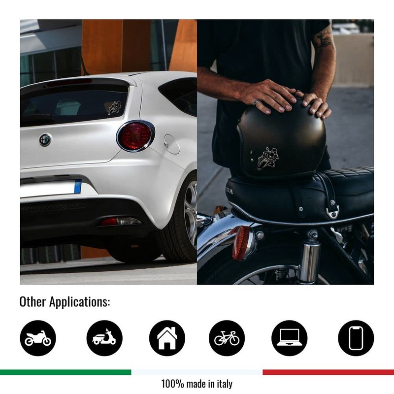 Quattroerre 6331 Sticker Moto Race Table Dimensions 10 x 12