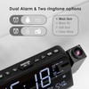 Radio Alarm Clock with Projection, Projection Alarm Clock for Bedroom,