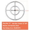 GASPRO Propane Gas Fire Pit Kit, with 12 Inch Fire