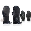 devembr Advanced Ski Mittens with Wrist Protection and Removable Liner,