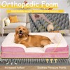 Orthopedic Dog Bed for Large Medium Sized, Washable Memory Foam