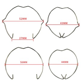 AHMistool 40 Pcs MR16 Retaining Spring Rings, 2 Sizes (5.2cm & 5.6cm), Stainless Steel, Lamp Holder