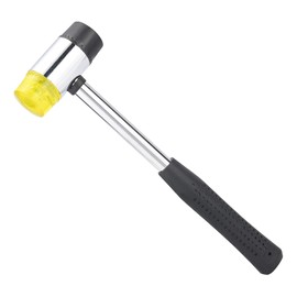 PH PandaHall Combination Hammer, Rubber Hammer, Plastic, Double-Ended, Steel Hammer, Platinum, Assembly, Adjustment