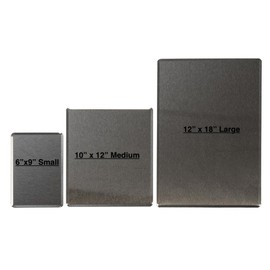 RiversEdge Stainless Steel Prep Board 12 x 18 with Formed Edges, Large Size, Made in USA