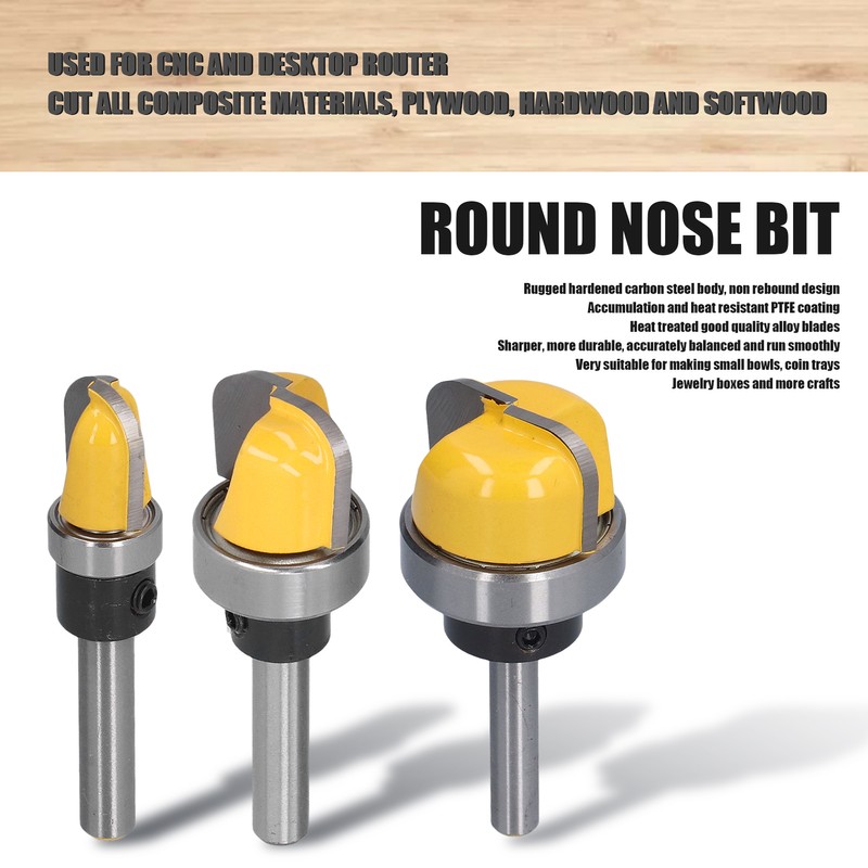 Round Nose Bit Core Box Bowl Tray Template Dish Carving