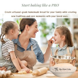 Banneton Bread Proofing Basket: Banneton Basket Set of 2 9 inch Sourdough Proofing Basket Round Dough Proofing Bowls Handmade Rattan w Linen liners for crispy crust, Artisan Sourdough Bread Making Kit