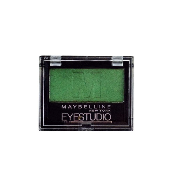 Maybelline New York Eyeshadow Eyestudio Mono Eye Shadow Intense Green 540 / Eyeshadow Soft Colours with Creamy Texture 1 x 2 g
