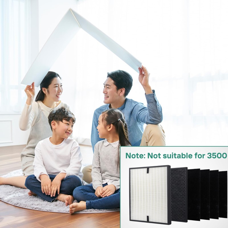 6PCS Air Purifier Filter Set For 3000 Accessories, Including 1