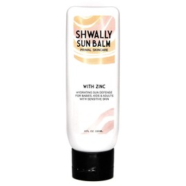 Shwally Zinc & Avocado Mineral SunBalm 30SPF, The Only Real Primal Sun Lotion - 100% Grass Fed Tallow, Avocado Oil & Non-Nano Zinc Oxide - Pregnancy Safe (Coconut + Vanilla, 4 Fl Oz & Not Tinted)