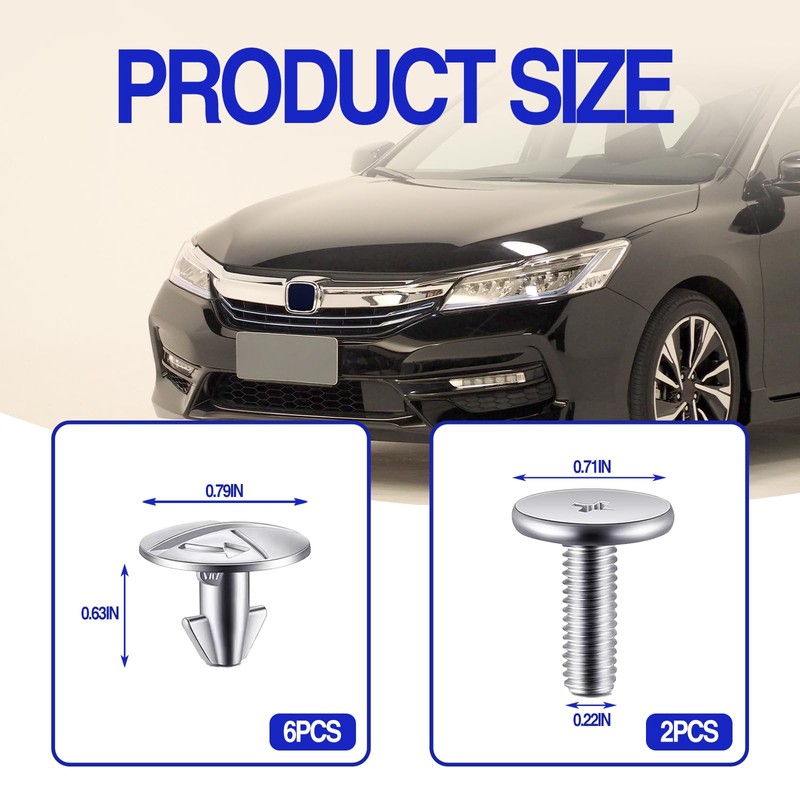 8PCS Engine Splash Shield Bolt Kit – Lower Skid Plate