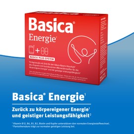 Basica Energie: Basisches Trinkgranulat und Kapseln für körpereigene Energie* und geistige Leistungsfähigkeit**, vegan, Säure-Basen-Gleichgewicht, 7er Packung