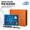 bill heart Wallet with Chain for Men, RFID Blocking Genuine