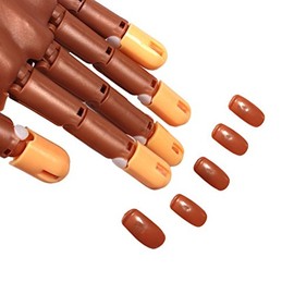 Teamtop 100 Pcs Replacement Refill Nails Tips for Flexible Nail Training Hand