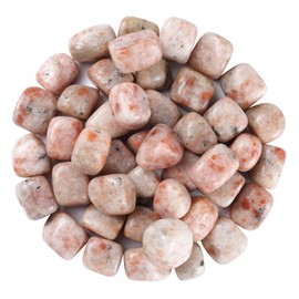 Sunstone - 1lb Stones for Crafts Bulk Crystals, Tumble Stones, Healing Crystals Set, Polished Rocks, Decorative Stones, Money Gemstones, Gem Stones for Crafts