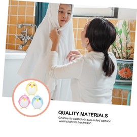 STOBAZA 3pcs Cartoon Shower Towels for Boy Girl Adorable Animal Design Bath Towels for Bubble Making Soft and Comfortable Rayon Material for