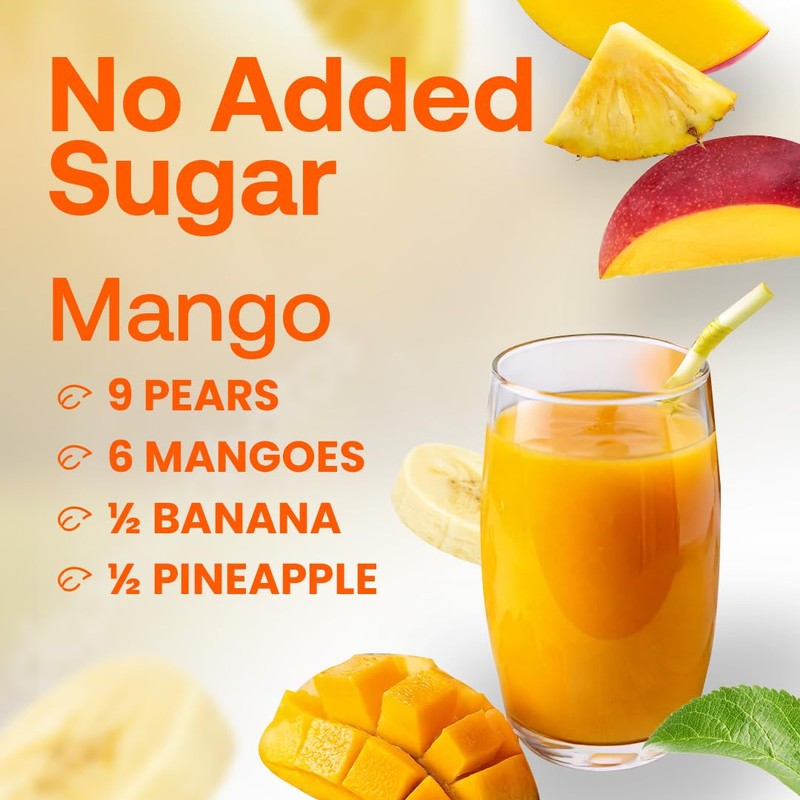 Dr. Smoothie 100% Crushed Mango – No Added Sugar, Made