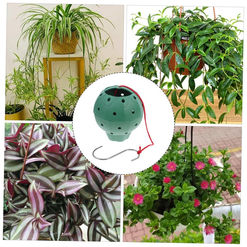 BESPORTBLE 3pcs Plastic Plant Holders Sunflower Holders Multihole Planter Baskets
