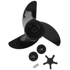 MAGT Boat Propeller, QP05013A 3-Blade Ship Motor Boat Propeller Compatible with Haibo T54 (Black)