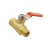 BesNPT Brass 3/8" NPT Shut-Off Ball Valve with 3/8" Hose