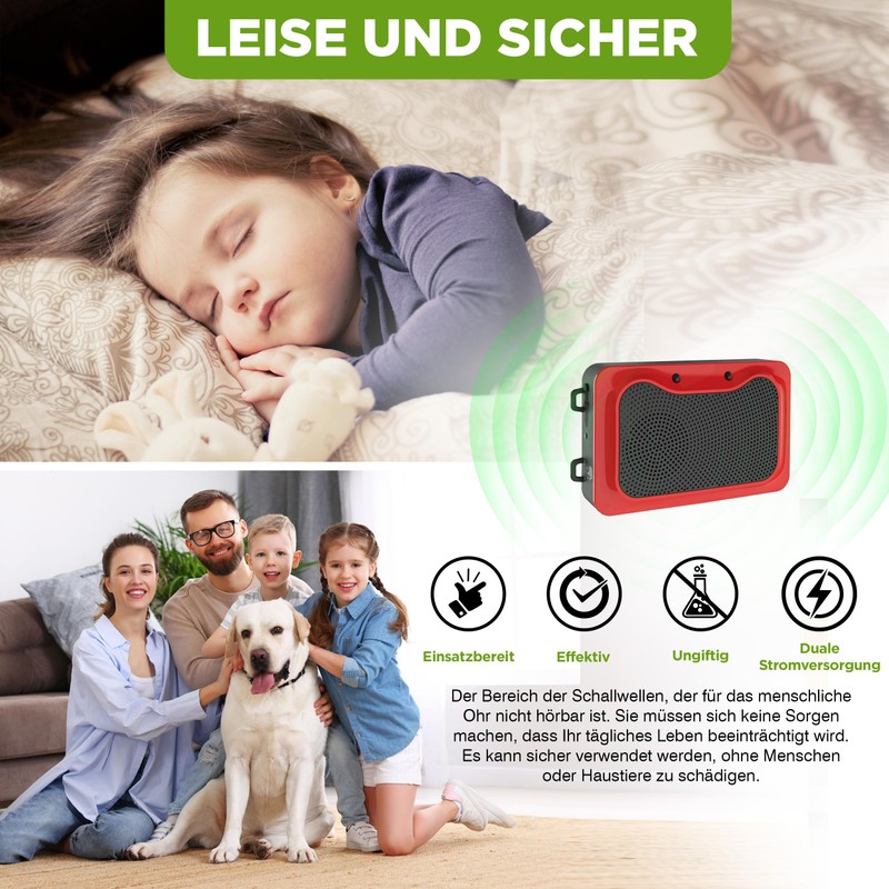 ISOTRONIC Marten deterrent flash with light, LED flash light function