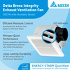 Delta Breez Integrity Exhaust Bathroom Fan 80 CFM Energy Efficient