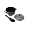 CGB Giftware Grey Stoneware 400ml Soup Bowl and Spoon Set