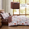 CASAAGUSTO Full Comforter Set, 7 PCS White Floral Comforter Set