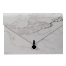 Cathedral Products Elegant Marble Design 13-Pocket Expanding File | Durable Cardboard Construction | Elastic Loop Closure