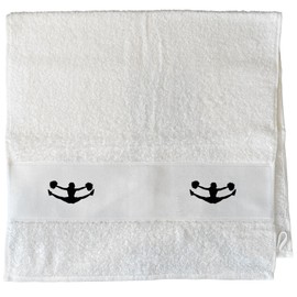 Huuraa Gäste-Handtuch Cheerleader Silhouette Geschenk 50x100cm White Baumwolle Cheerleader Präsent