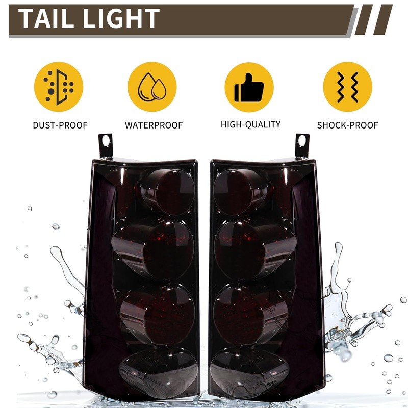 MiKaFex Tail Light Halogen Compatible With 2003-2023 Chevy Express GMC