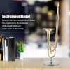 Miniature Trombone, Mini Musical Instrument, Ornament, Gold Plated Music Model